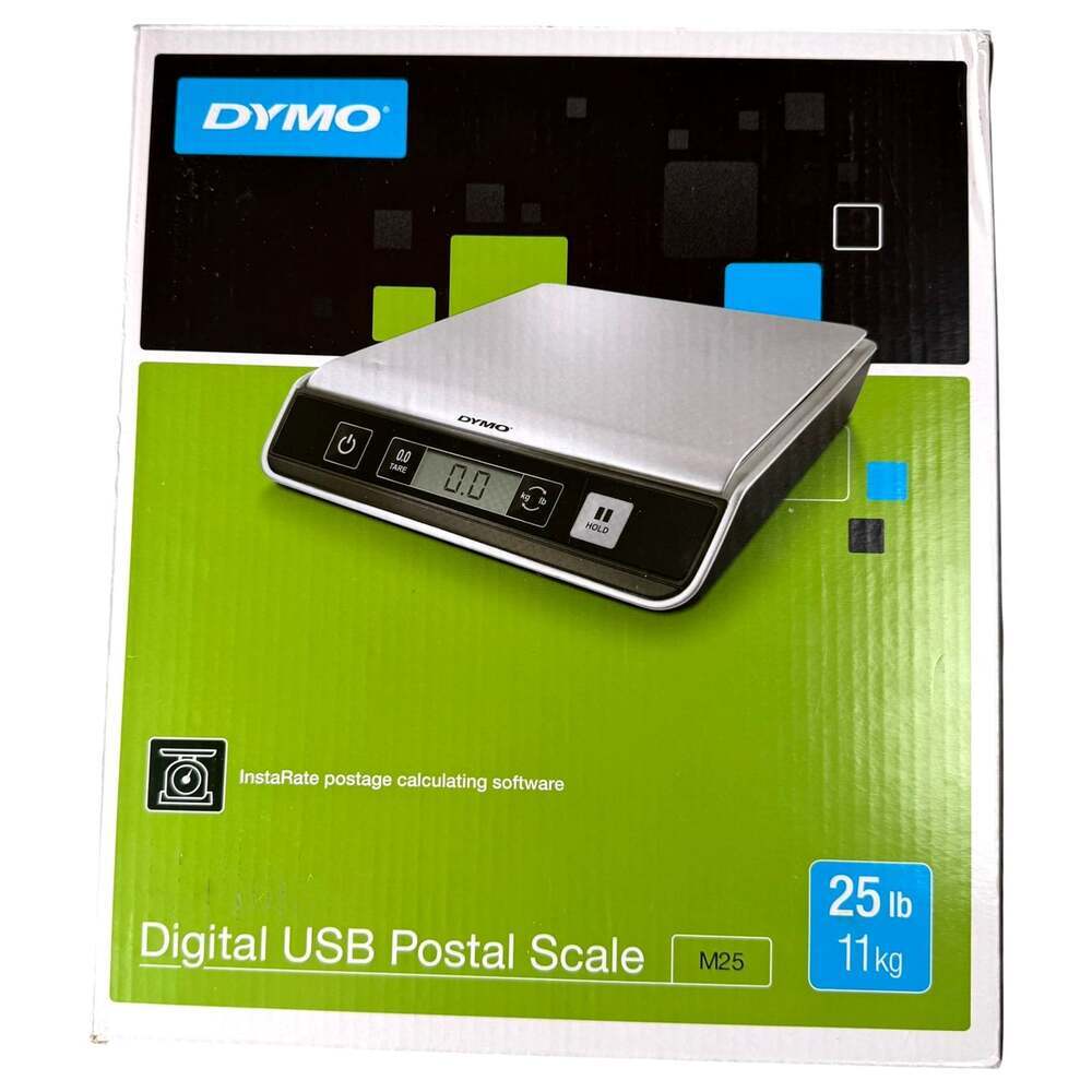Dymo M25 Digital USB Scale Postal Shipping Parcel Package Windows Mac 25LB/11Kg